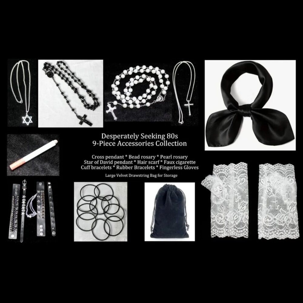 Desperately Seeking 80s 9-Piece Accessories Collection - Ships Next Day